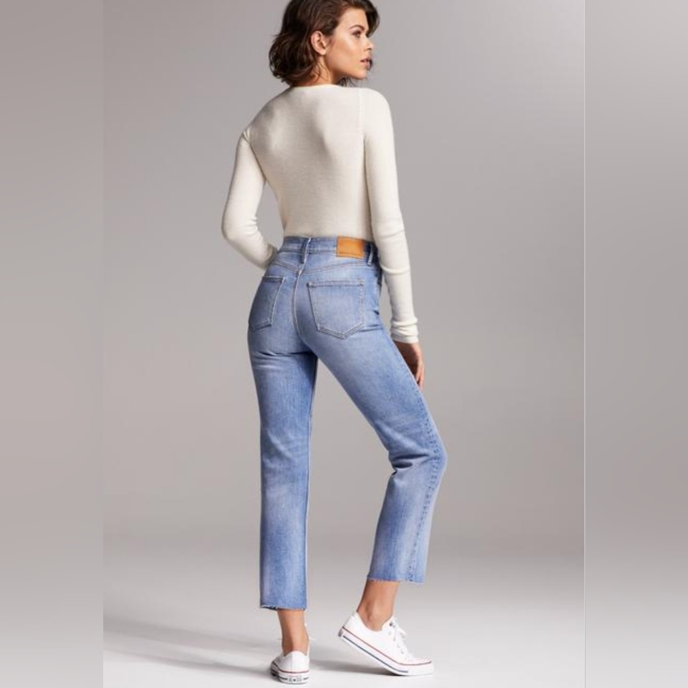 Denim Forum the arlo high rise straight
